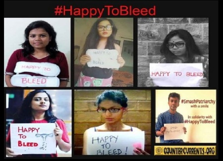 Happy to bleed - campaign against sabarimalai entry deenial to women