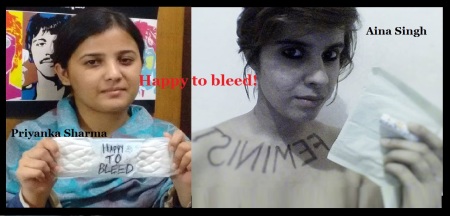 Happy to bleed - campaign - priyanka Sharma and Aina Singh