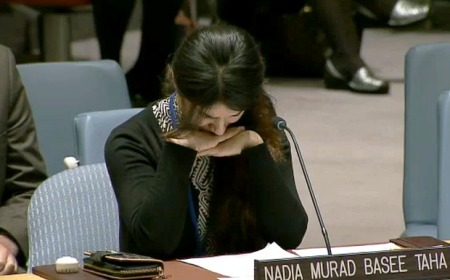 Nadia Murad Basee Taha breaks down telling her horror experience